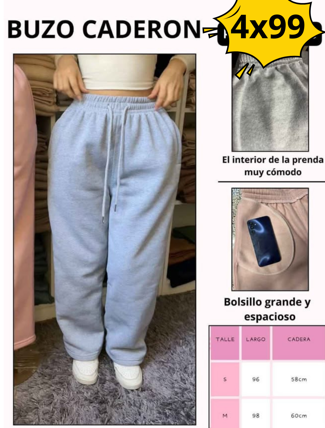 JOGGERS CADERON DAMA 4x99 Soles , Pagalo al recibir🎁😎