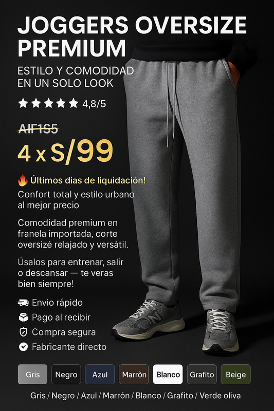 JOGGERS PREMIUN 4x99 Soles , Pagalo al recibir🎁😎 (LIQUIDACION)